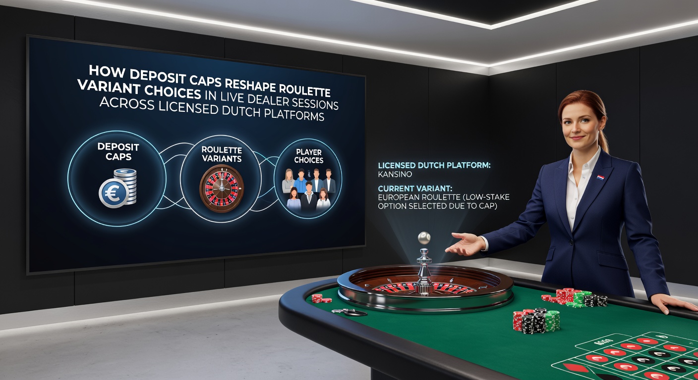 Speler die live dealer roulette varianten bekijkt op een Nederlands platform met stortingslimiet indicatoren