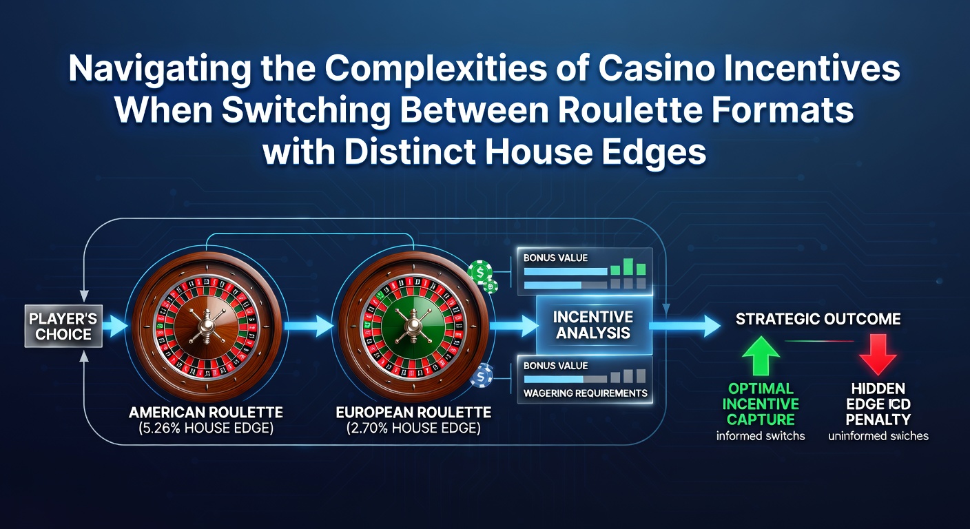 Overzicht van roulettewielen met verschillende huisvoordelen en bijbehorende bonusvoorwaarden in casinocomplexen