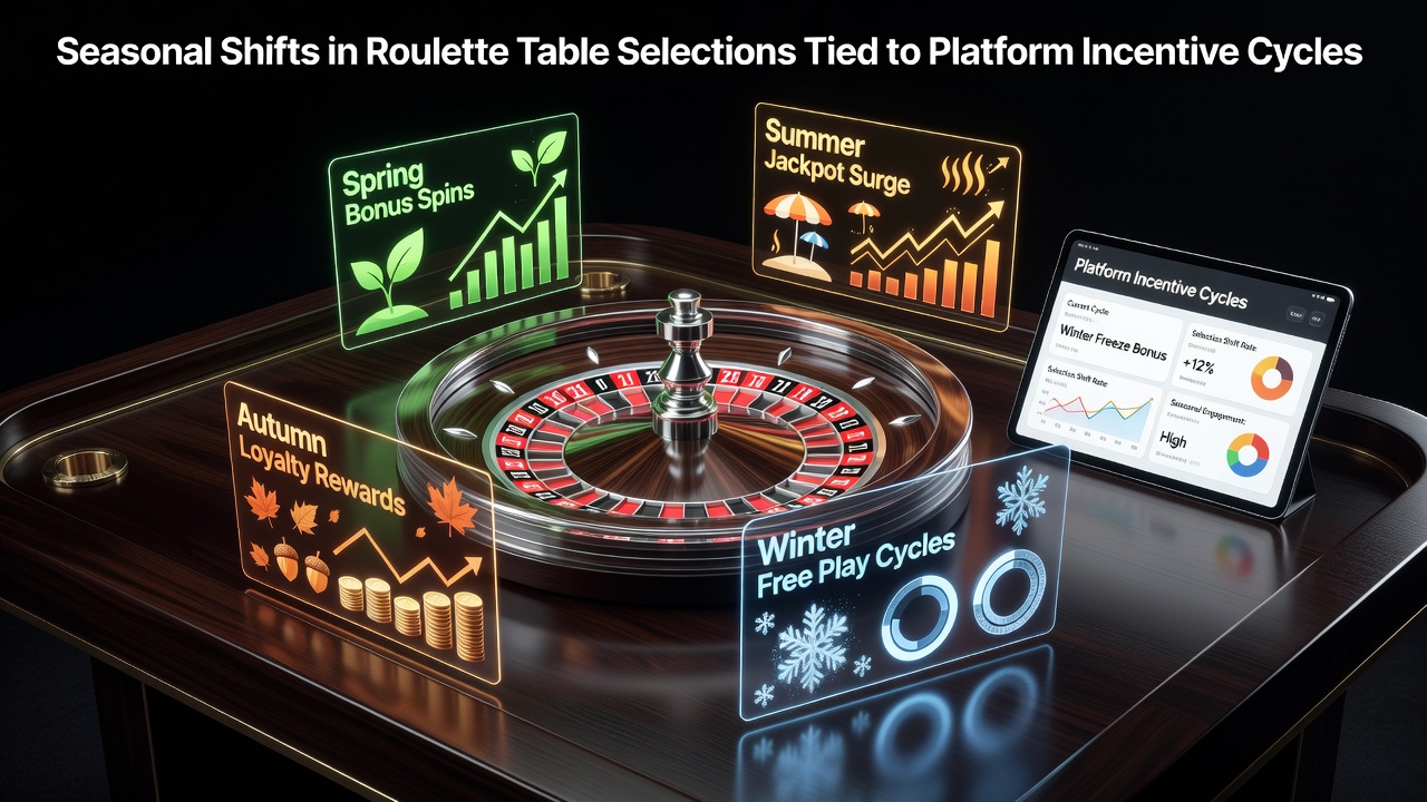 Seizoensgebonden veranderingen in roulette tafel selecties en platform incentives